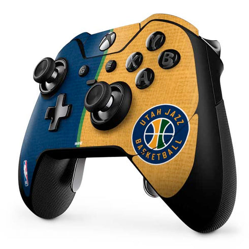 NBA Utah Jazz Split Canvas Xbox One Elite Controller Skin