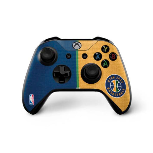 NBA Utah Jazz Split Canvas Xbox One X Controller Skin