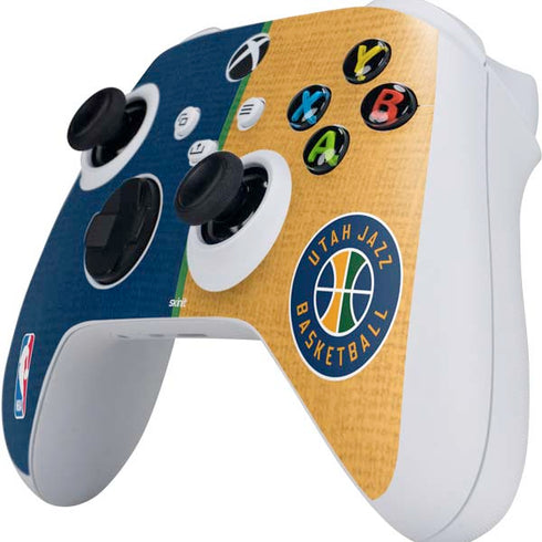NBA Utah Jazz Split Canvas Xbox Series S Controller Skin