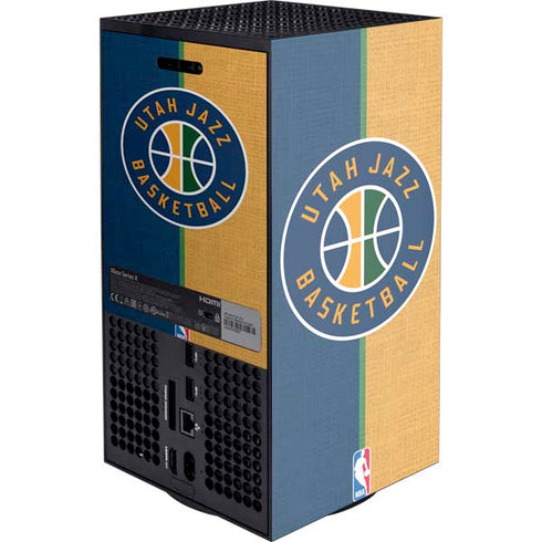 NBA Utah Jazz Split Canvas Xbox Series X Console Skin