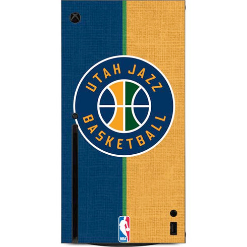 NBA Utah Jazz Split Canvas Xbox Series X Console Skin