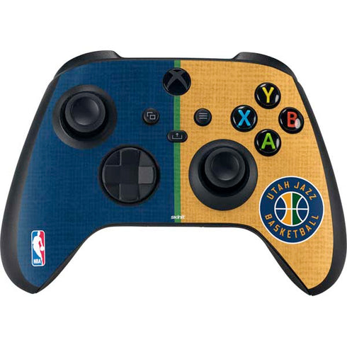 NBA Utah Jazz Split Canvas Xbox Series X Controller Skin