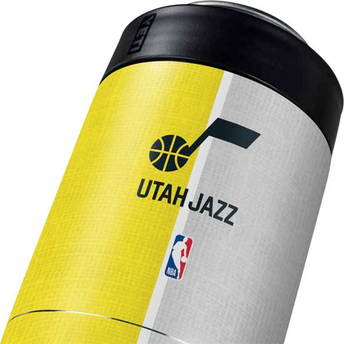 NBA Utah Jazz Split Canvas Yeti Colster Can Insulator Skin