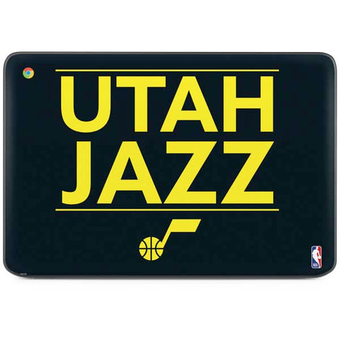 NBA Utah Jazz Standard - Black HP Chromebook Skin