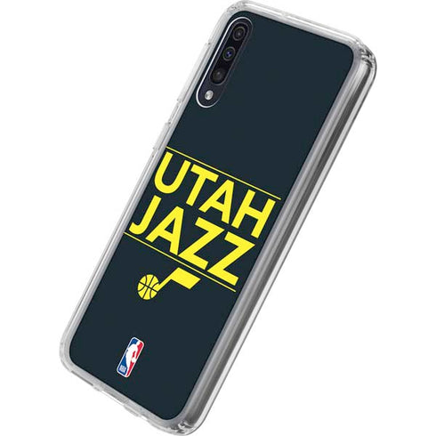 NBA Utah Jazz Standard - Black Galaxy A50 Clear Case