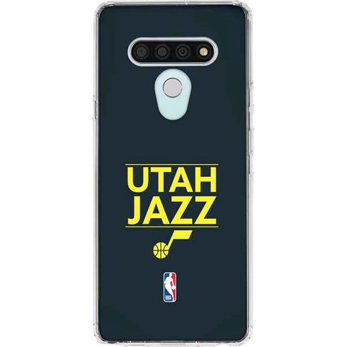 NBA Utah Jazz Standard - Black LG Stylo 6 Clear Case