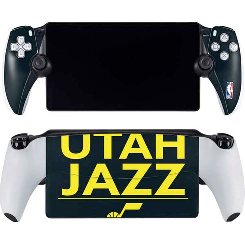 NBA Utah Jazz Standard - Black PlayStation Portal Remote Player Skin