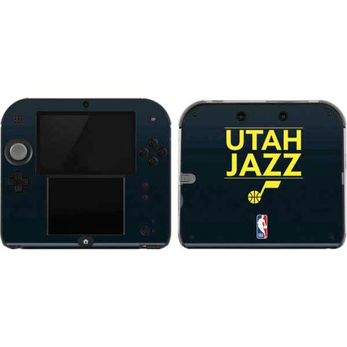 NBA Utah Jazz Standard - Black Nintendo 2DS Skin