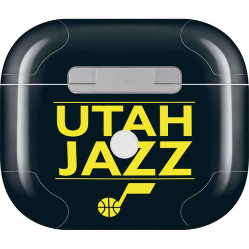 NBA Utah Jazz Standard - Black Apple AirPods (3rd Gen 2021) Skin