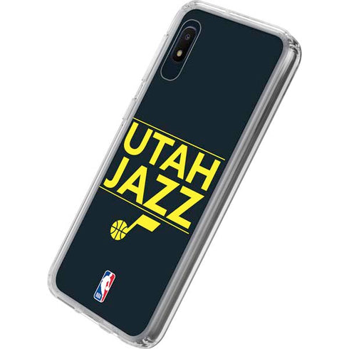 NBA Utah Jazz Standard - Black Galaxy A10e Clear Case