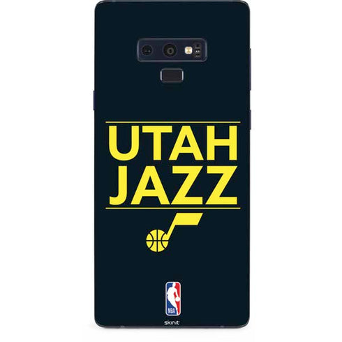 NBA Utah Jazz Standard - Black Galaxy Note 9 Skin
