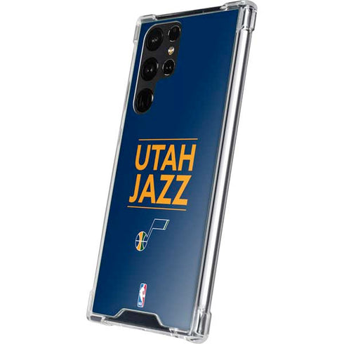 NBA Utah Jazz Standard - Black Galaxy S23 Ultra Clear Case