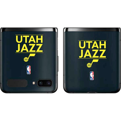 NBA Utah Jazz Standard - Black Galaxy Z Flip Skin
