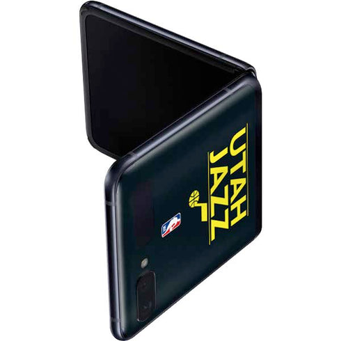 NBA Utah Jazz Standard - Black Galaxy Z Flip Skin