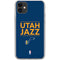 NBA Utah Jazz Standard - Black iPhone 11 Clear Case