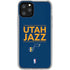 NBA Utah Jazz Standard - Black iPhone 11 Pro Clear Case