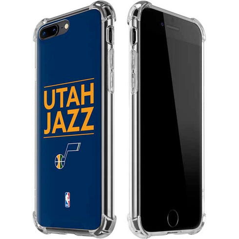 NBA Utah Jazz Standard - Black iPhone 7/8 Plus Clear Case
