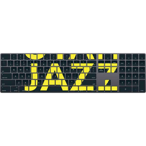 NBA Utah Jazz Standard - Black Magic Keyboard with Numeric Keypad Skin