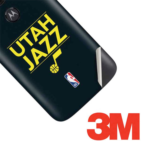 NBA Utah Jazz Standard - Black Moto E5 Play Skin