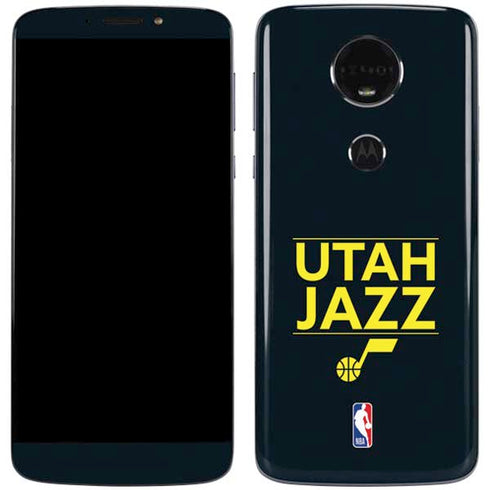 NBA Utah Jazz Standard - Black Moto E5 Plus Skin