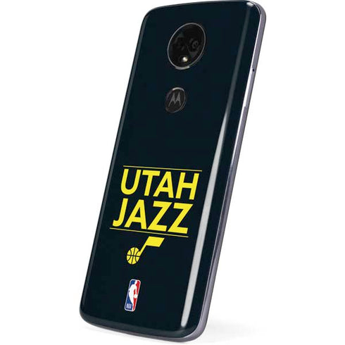 NBA Utah Jazz Standard - Black Moto E5 Plus Skin