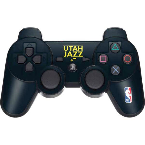 NBA Utah Jazz Standard - Black PS3 Dual Shock wireless controller Skin