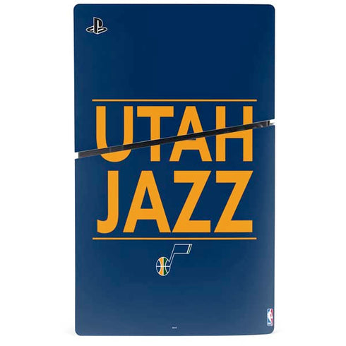 NBA Utah Jazz Standard - Black PS5 Slim Disk Console Skin
