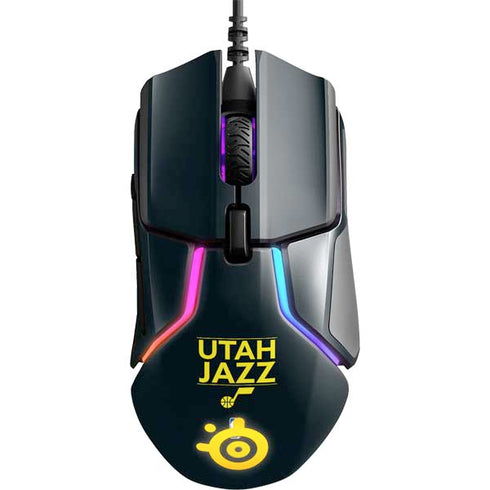 NBA Utah Jazz Standard - Black SteelSeries Rival 600 Gaming Mouse Skin