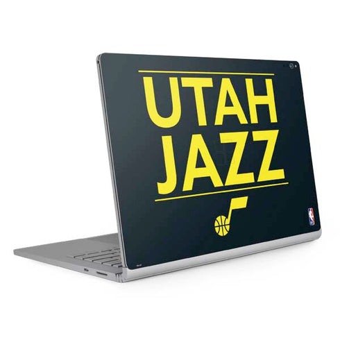 NBA Utah Jazz Standard - Black Surface Book 2 15in Skin
