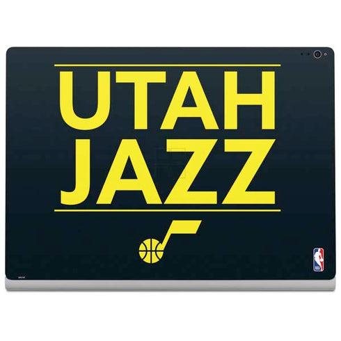 NBA Utah Jazz Standard - Black Surface Book 2 15in Skin