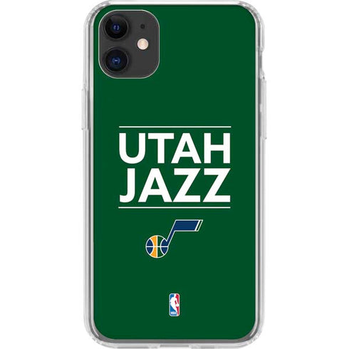 NBA Utah Jazz Standard - Yellow iPhone 11 Clear Case