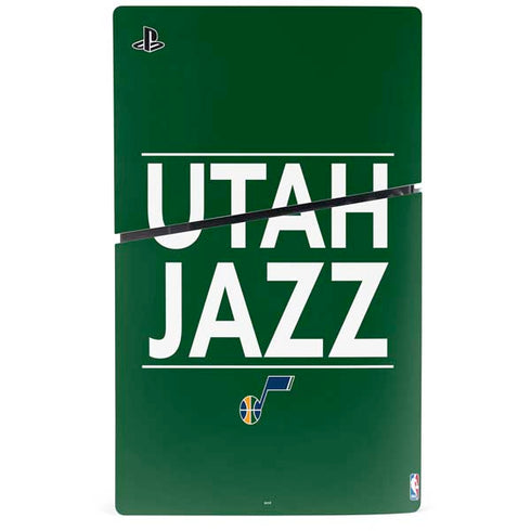 NBA Utah Jazz Standard - Yellow PS5 Slim Disk Console Skin