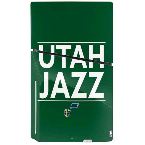 NBA Utah Jazz Standard - Yellow PS5 Slim Disk Console Skin