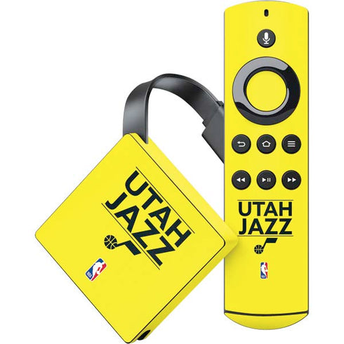 NBA Utah Jazz Standard - Yellow Amazon Fire TV Skin