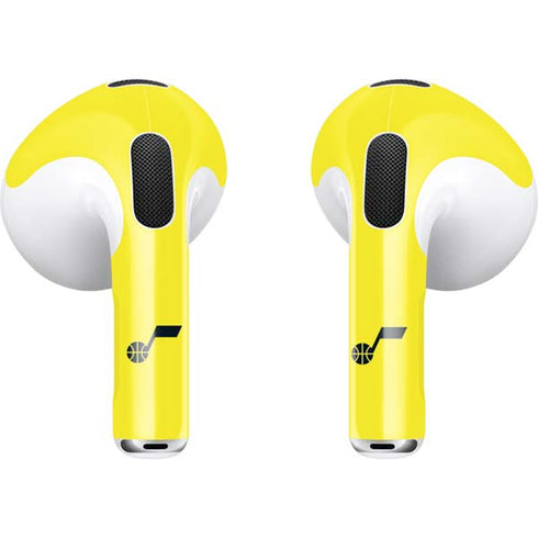 NBA Utah Jazz Standard - Yellow Apple AirPods (3rd Gen 2021) Skin