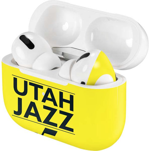 NBA Utah Jazz Standard - Yellow Apple AirPods Pro Skin