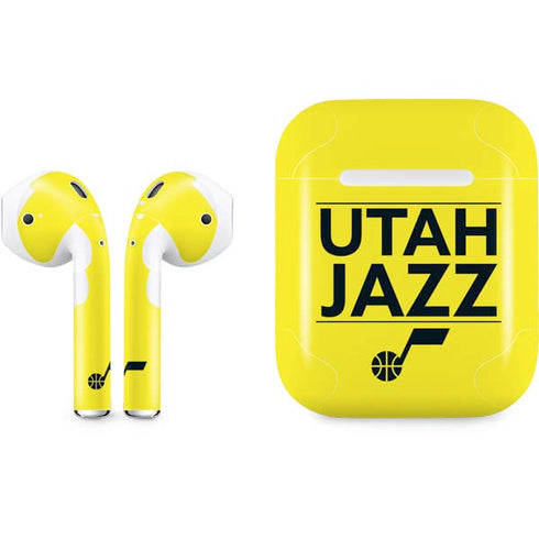 NBA Utah Jazz Standard - Yellow Apple AirPods Skin