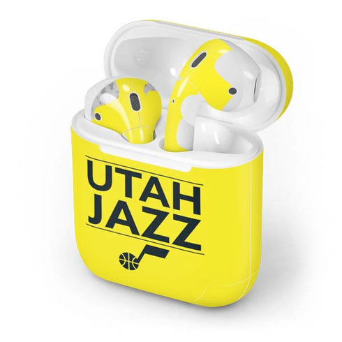 NBA Utah Jazz Standard - Yellow Apple AirPods Skin