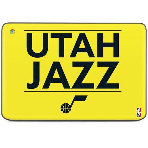 NBA Utah Jazz Standard - Yellow HP Chromebook Skin