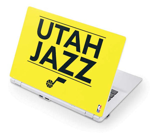 NBA Utah Jazz Standard - Yellow Acer Chromebook Skin
