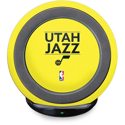 NBA Utah Jazz Standard - Yellow Fast Charge Wireless Charging Stand Skin
