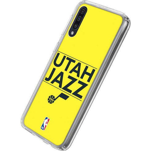 NBA Utah Jazz Standard - Yellow Galaxy A50 Clear Case