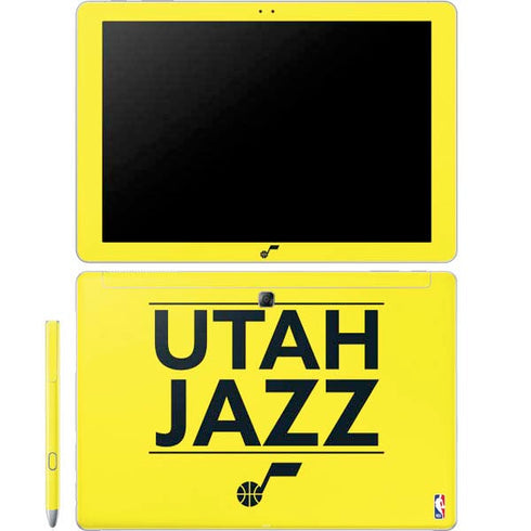 NBA Utah Jazz Standard - Yellow Galaxy Book 12in Skin