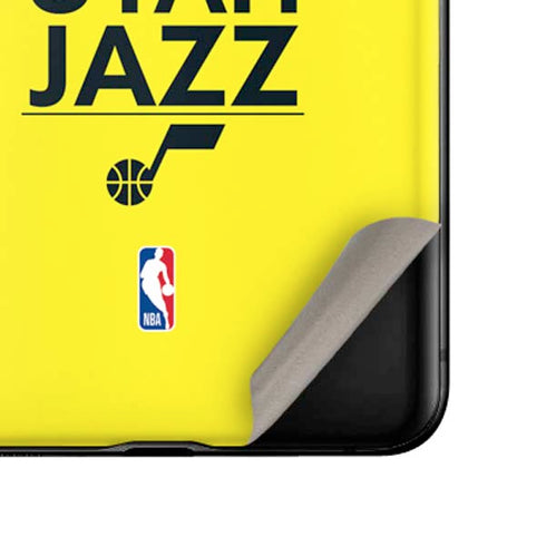 NBA Utah Jazz Standard - Yellow Galaxy Z Flip Skin