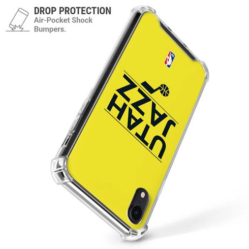 NBA Utah Jazz Standard - Yellow iPhone XR Clear Case