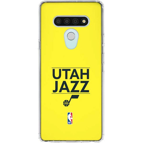 NBA Utah Jazz Standard - Yellow LG Stylo 6 Clear Case