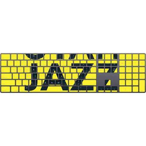 NBA Utah Jazz Standard - Yellow Magic Keyboard with Numeric Keypad Skin