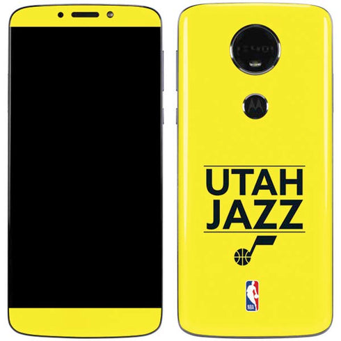 NBA Utah Jazz Standard - Yellow Moto E5 Plus Skin