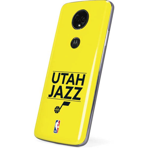 NBA Utah Jazz Standard - Yellow Moto E5 Plus Skin