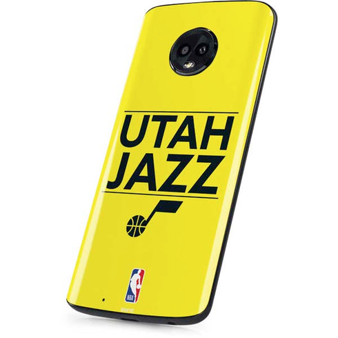 NBA Utah Jazz Standard - Yellow Moto G6 Skin